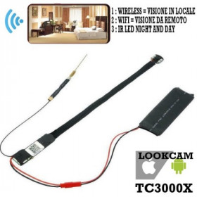 Telecamera Sorveglianza Micro Spy Cam Tc3000X Wifi Telecamera Sorveglianza Micro Spy Cam Tc3000X Wifi