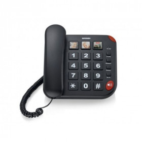 Telefono Fisso Bravo 15 Nero Telefono Fisso Bravo 15 Nero