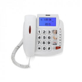 Telefono Fisso Bravo 90 Lcd Bianco Telefono Fisso Bravo 90 Lcd Bianco