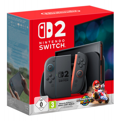 Nintendo Switch 2 + Mario Kart World console da gioco portatile 20,1 cm (7.9") 256 GB Touch screen Wi-Fi Nero