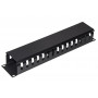Pannello Guidacavi Per Armadi Rack 19" 2U A Gabbia Nero 483X88X70 Mm In Metallo (Lkorg2Ud)