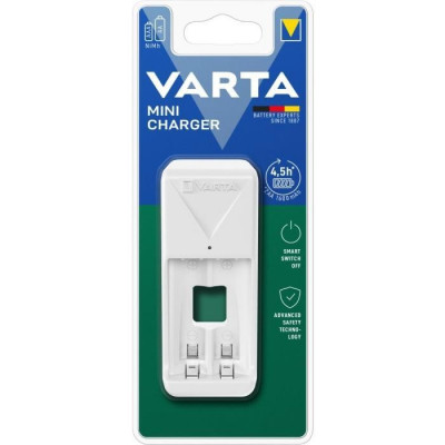 Caricabatterie Mini Charger Per 2 Pile Stilo Ministilo Aa/Aaa