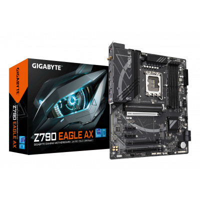 GIGABYTE Z790 EAGLE AX Scheda madre - Supporta CPU Intel Core di 14a generazione, VRM digitale a 12+1+1 fasi, fino a 7600MHz