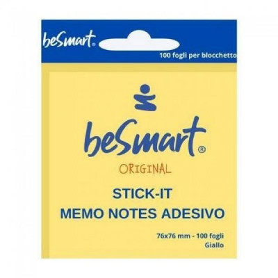 Post-It Stick Notes Giallo 76X76 (1 Blocchetto Da 100 Fogli)