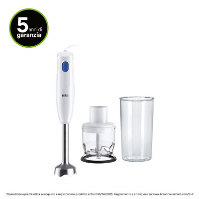 Braun MultiQuick 1 MQ10.201M Minipimer Frullatore ad immersione White
