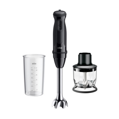 Braun MultiQuick 3 MQ30201M 0,6 L Frullatore ad immersione 900 W Nero, Acciaio satinato
