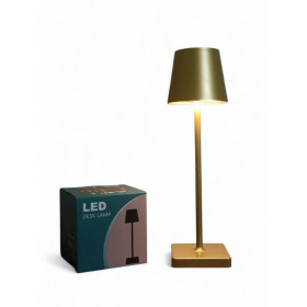 Lampada Da Tavolo Ricaricabile Cordless - Colore Dorato Oro