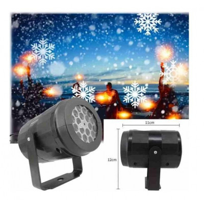 Proiettore Led Con Animazioni Fiocchi Di Neve Se328-08