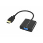 Conceptronic ABBY20B cavo e adattatore video 0,25 m HDMI tipo A (Standard) VGA (D-Sub) Nero
