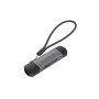 Conceptronic BIAN05G lettore di schede USB 3.2 Gen 1 (3.1 Gen 1) Type-A Type-C Grigio