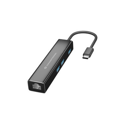 Conceptronic DONN07B replicatore di porte e docking station per laptop USB 3.2 Gen 1 (3.1 Gen 1) Type-C Nero