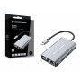 Conceptronic DONN21G replicatore di porte e docking station per laptop Cablato USB 3.2 Gen 1 (3.1 Gen 1) Type-C Grigio