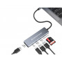Conceptronic DONN23G replicatore di porte e docking station per laptop Cablato USB 3.2 Gen 1 (3.1 Gen 1) Type-C Grigio