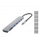 Conceptronic DONN28G replicatore di porte e docking station per laptop Cablato USB 3.2 Gen 1 (3.1 Gen 1) Type-C Grigio