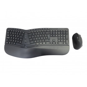 Conceptronic ORAZIO02ES tastiera Mouse incluso Ufficio RF Wireless QWERTY Spagnolo Nero