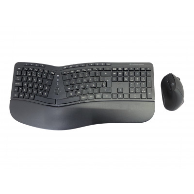 Conceptronic ORAZIO02ES tastiera Mouse incluso Ufficio RF Wireless QWERTY Spagnolo Nero
