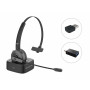Conceptronic POLONA03BDA cuffia e auricolare Cuffie Wireless A Padiglione Ufficio Bluetooth Base di ricarica Nero