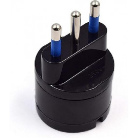 Adattatore Semplice Schuko Spina 10A Italiana (Wy13016) Nero