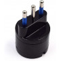 Adattatore Semplice Schuko Spina 10A Italiana (Wy13016) Nero