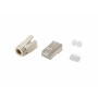 Equip 121182 cavo di collegamento RJ-45 Acciaio inox, Trasparente, Bianco