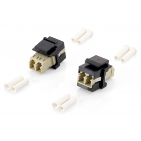 Equip 125570 adattatore di fibra ottica LC LC 8 pz Beige, Nero