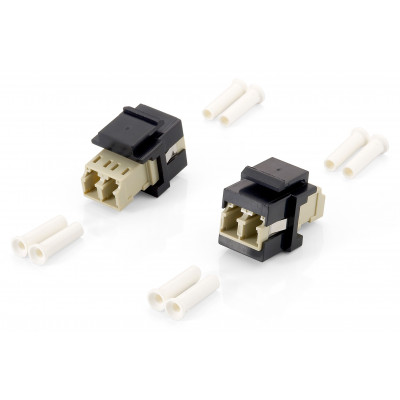 Equip 125570 adattatore di fibra ottica LC LC 8 pz Beige, Nero