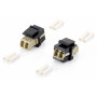 Equip 125570 adattatore di fibra ottica LC LC 8 pz Beige, Nero
