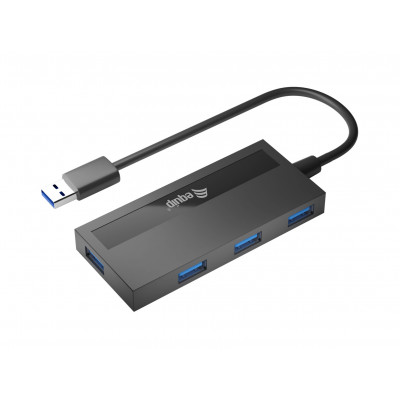 Equip 128956 hub di interfaccia USB 3.2 Gen 1 (3.1 Gen 1) Type-A 5000 Mbit s Nero