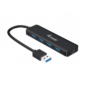 Equip 128959 hub di interfaccia USB 3.2 Gen 1 (3.1 Gen 1) Type-A 5000 Mbit s Nero