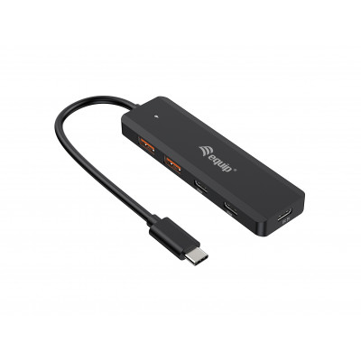 Equip 128966 hub di interfaccia USB 3.2 Gen 2 (3.1 Gen 2) Type-C 10000 Mbit s Nero