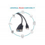 Equip Cavo da USB-A a seriale (DB9), M M, 1,5 m