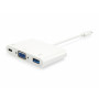 Equip Adattatore da USB-C a VGA (HD15), USB-A, USB PD da 60 W