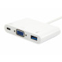 Equip Adattatore da USB-C a VGA (HD15), USB-A, USB PD da 60 W