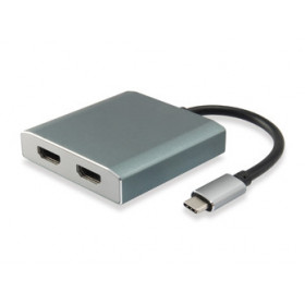 Equip 133464 adattatore grafico USB 4096 x 2160 Pixel Grigio