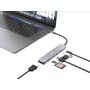 Equip 133494 Adattatore multifunzione USB-C 7 in 1, HDMI 4K 60Hz, USB 3.2 Gen1 x 3, TF MICRO SD, USB PD 100W