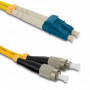 Qoltec Patchcord fiber optic LC/UPC - FC/UPC | Singlemode | 9/125 | G652D | Duplex | 3m