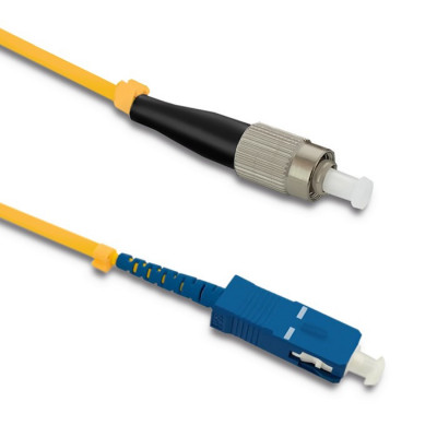 Qoltec Patchcord fiber optic FC/UPC - SC/UPC | Singlemode | 9/125 | G652D | Simplex | 2m