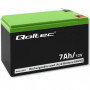 Qoltec AGM battery | 12V | 7Ah | Maintenance-free | Efficient| LongLife | for UPS, security