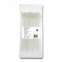 Qoltec Self-locking cable tie | 4.8*200mm | 100 pcs. | Nylon66 | UV | White
