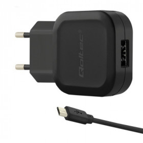 Qoltec Charger 12W | 5V | 2.4A | USB + Micro USB cable