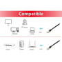 Equip 605690 cavo di rete Nero 1 m Cat6a S FTP (S-STP)