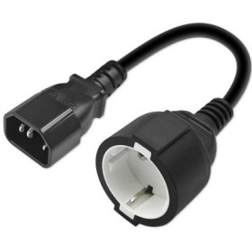 Qoltec Adapter IEC 320 C14/ SCHUKO 0.15M | 3x1.5mm2