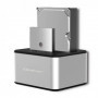 Qoltec 2x HDD / SSD docking station | 2.5 "/3.5" SATA | USB 3.0 | Clonning