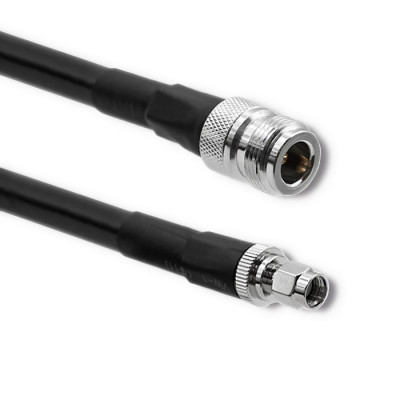 Qoltec LMR400 Coaxial Cable | N Female | RP-SMA Male | 5m