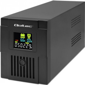 Qoltec Uninterruptible Power Supply UPS Line Interactive | Monolith | 1500VA | 900W | LCD | USB | RJ45