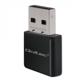 Qoltec Wireless Ultra High Speed Mini Adapter NANO WiFi | Standard N | USB 2.0 | 300Mbps