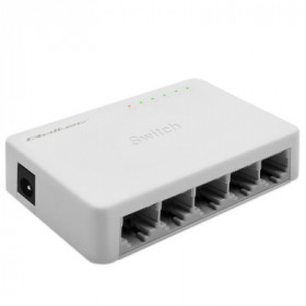 Qoltec Network SWITCH | 5 x RJ45 port | 1000Mbps | Fast Ethernet | LAN