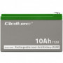 Qoltec AGM battery | 12V | 10Ah | Maintenance-free | Efficient| LongLife | for UPS, security
