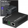 Qoltec Bidirectional Ethernet SWITCH Media Converter 1x RJ45 1x SFP| 1000Mbps | 5V