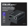 Qoltec Bidirectional Ethernet SWITCH Media Converter 1x RJ45 1x SFP| 1000Mbps | 5V